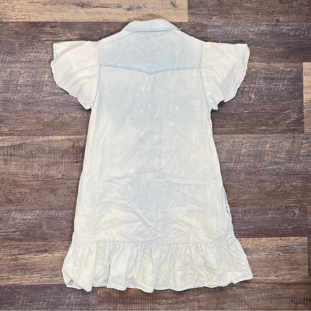 PAIGE Callan light wash denim jean dress in Cadie size medium M (no belt) B127 - Picture 5 of 5